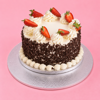 Classic Chocolate Strawberry Cake