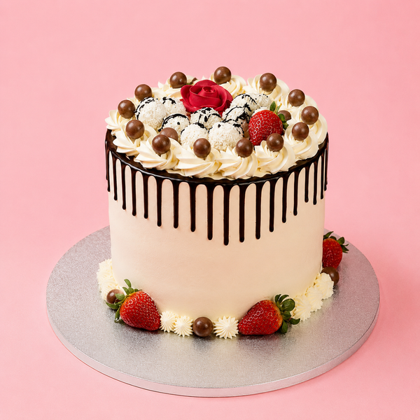 White Choco Tower Cake