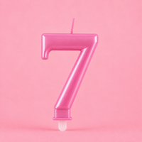 7 Number Candle