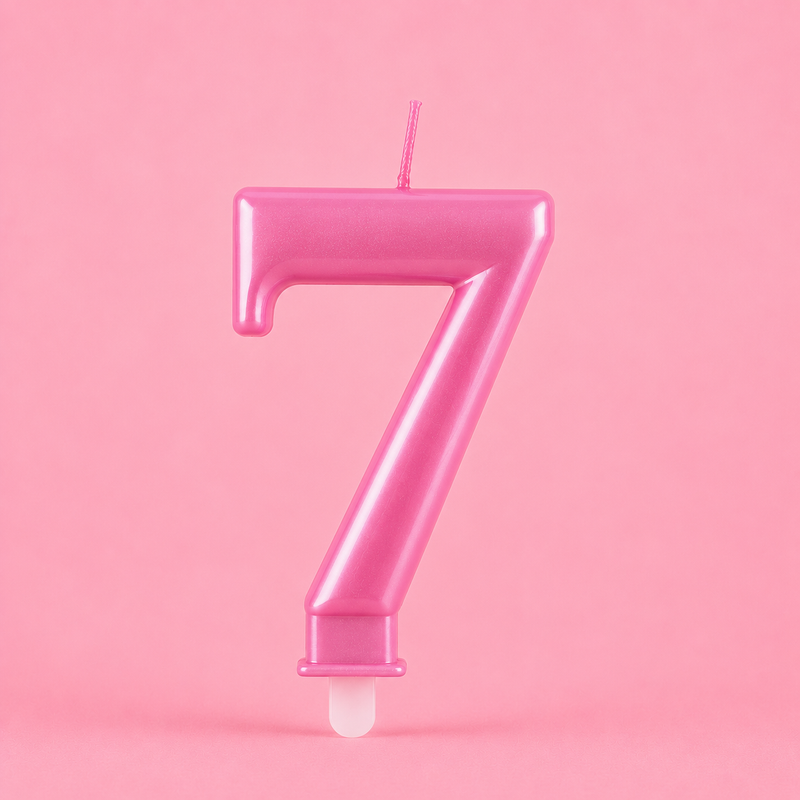 7 Number Candle
