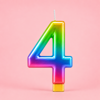 4 Number Candle