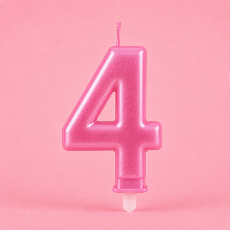 4 Number Candle