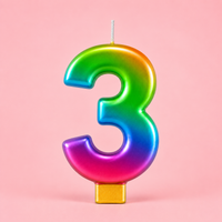 3 Number Candle