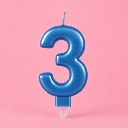 3 Number Candle