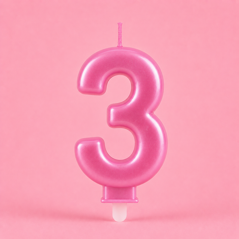 3 Number Candle