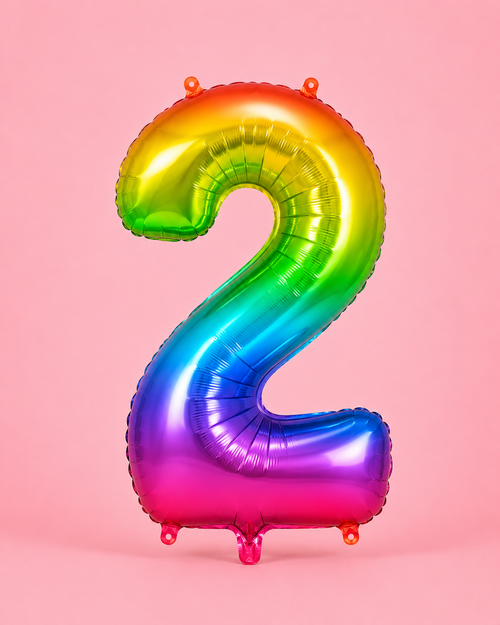 2 Number Balloon