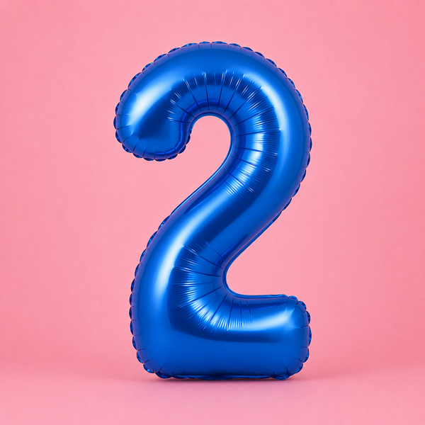 2 Number Balloon