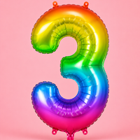 3 Number Balloon