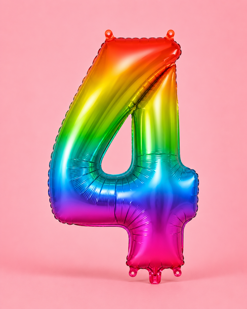 4 Number Balloon