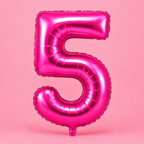 5 Number Balloon