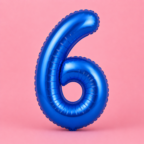 6 Number Balloon