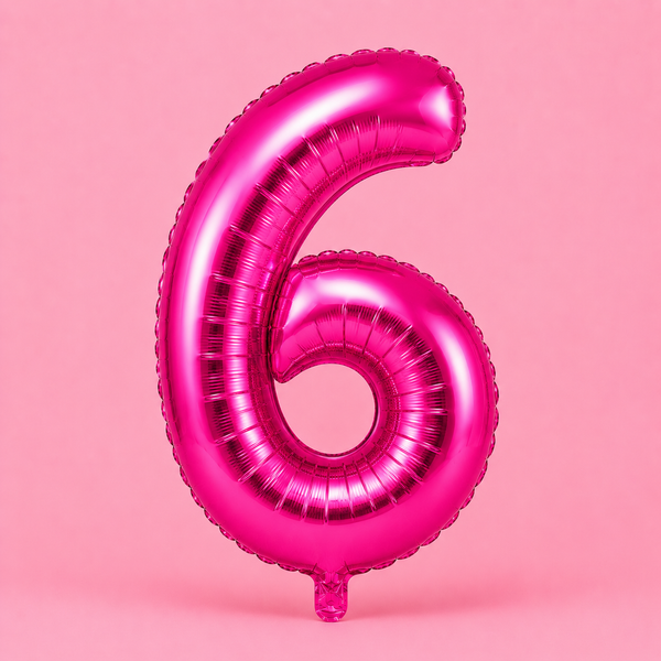 6 Number Balloon