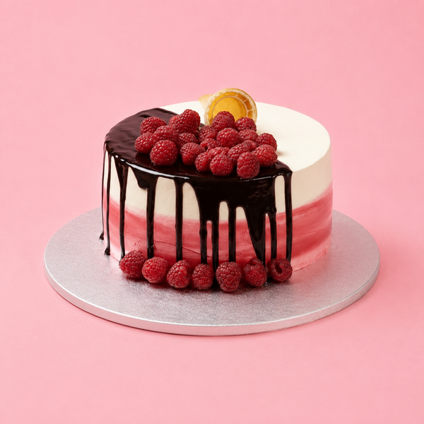 Raspberry Chocolate Drip Cake