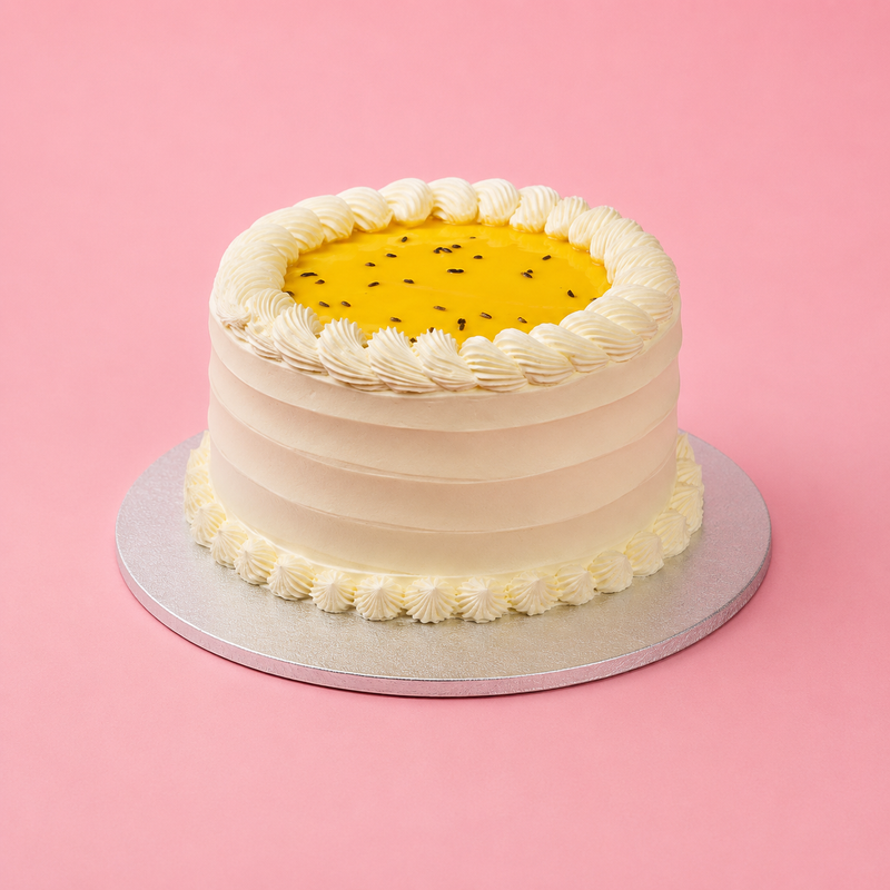 Classic Mango Passion Fruit Cake