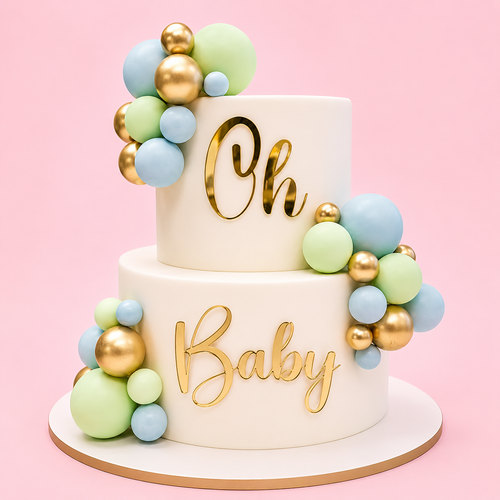 Oh Baby Two Tier Celebration Cake