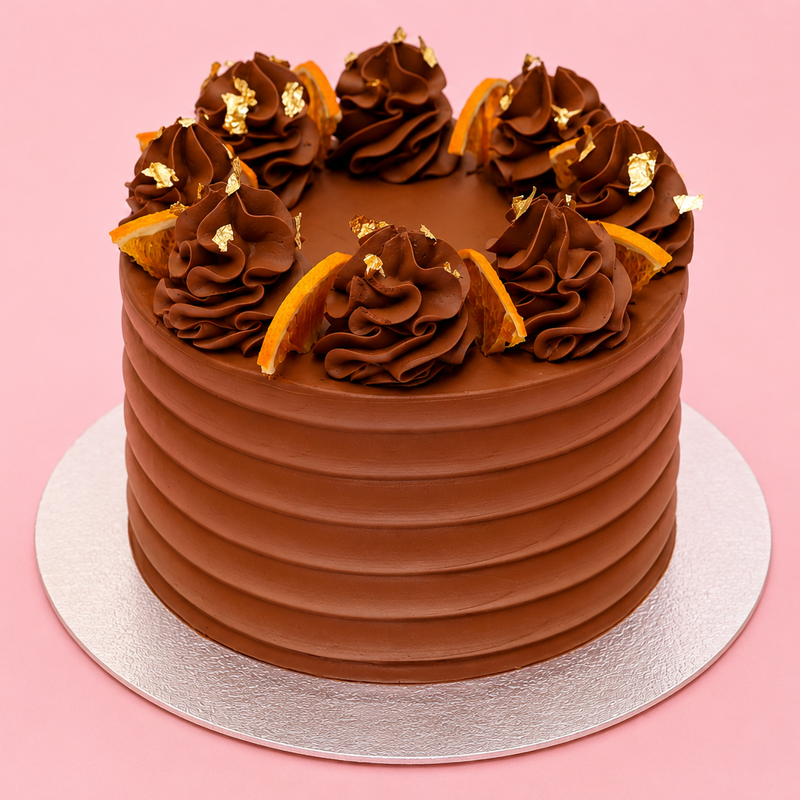 Mini Chocolate Orange Gold Delight Cake