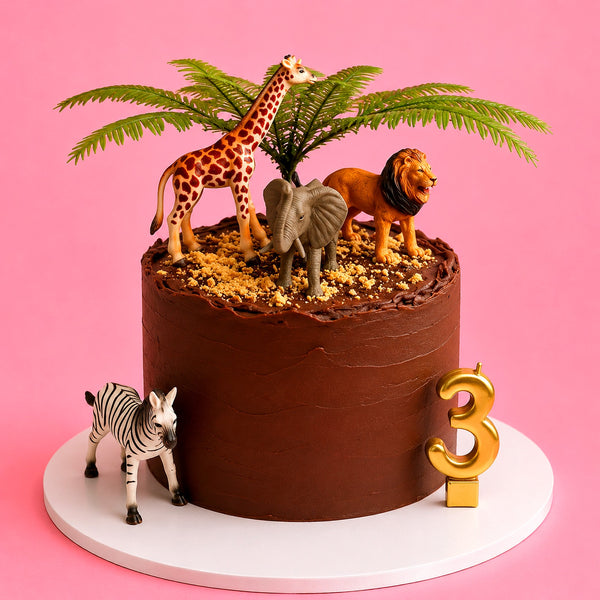 Chocolate Safari 3rd Birthday Cake