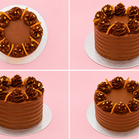 Mini Chocolate Orange Gold Delight Cake