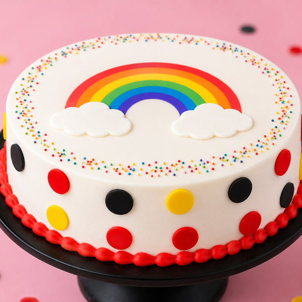 Classic Rainbow Cloud Cake