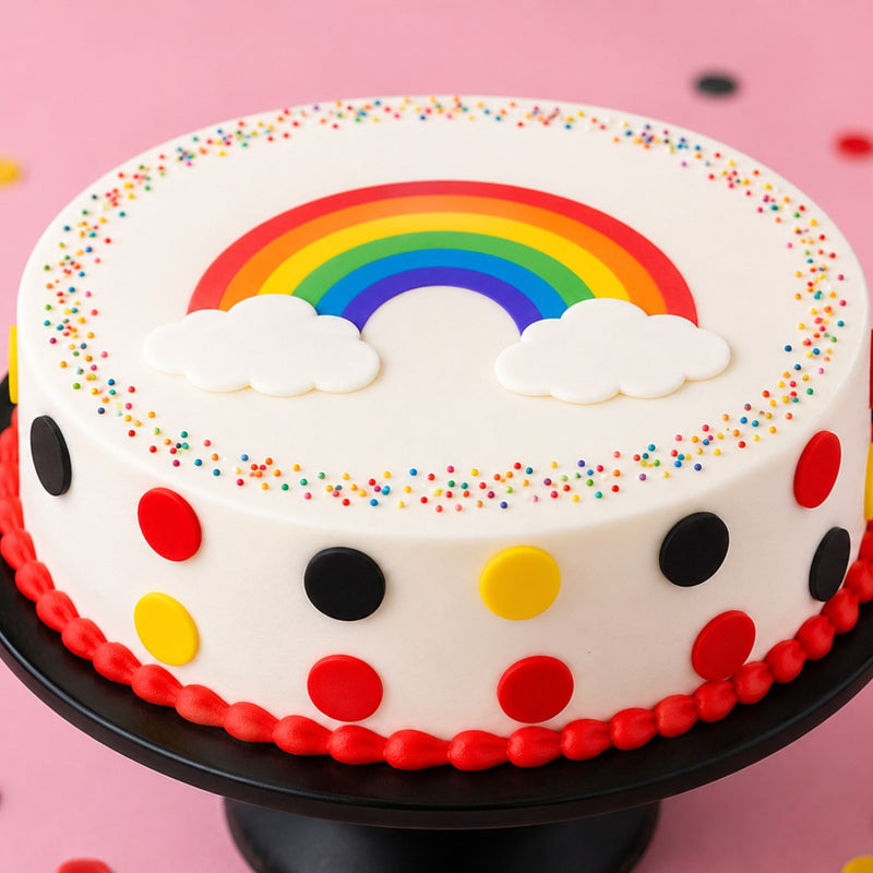 Classic Rainbow Cloud Cake