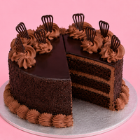Classic Ganache Swirl Cake
