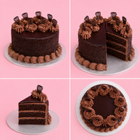 Classic Ganache Swirl Cake