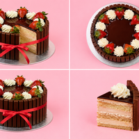 Classic Kitkat Round Cake