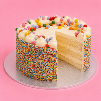 Classic Rainbow Sprinkle Cake