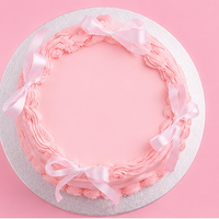 Classic Rosy Swirl Fantasy Cake