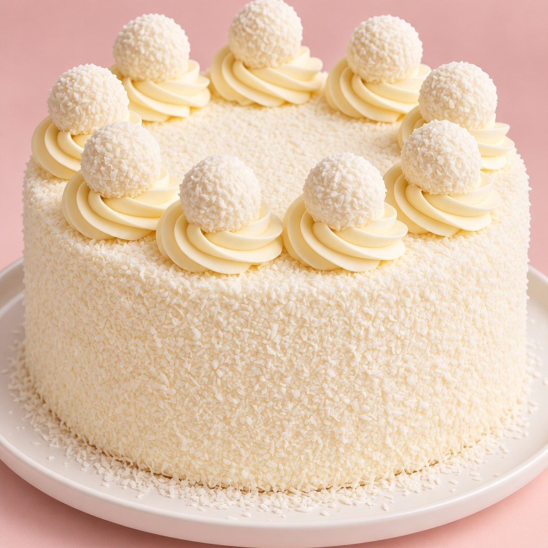 Coconut Snow Vegan Cake