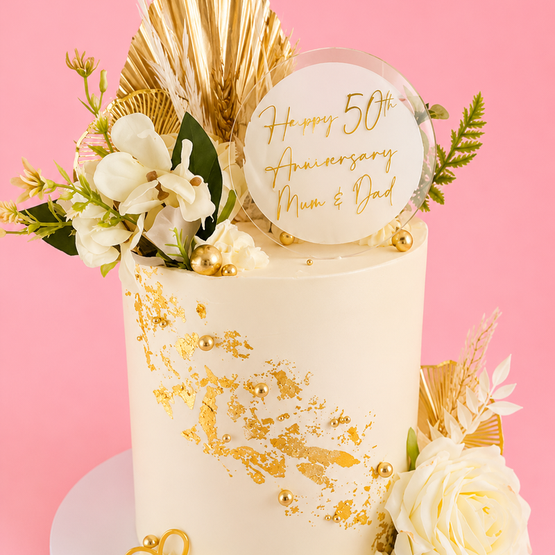 Happy 50th Anniversary Cake