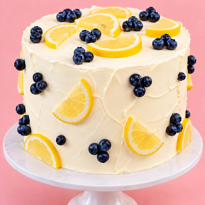Vegan Lemon Berry Dream Cake