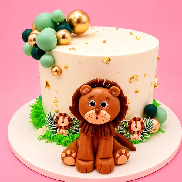 Luxe Safari Lion Cake