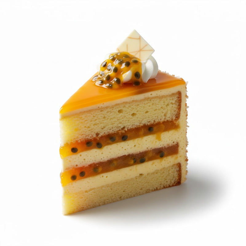 Mango Passion Cake Slice