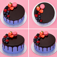 Mini Blueberry Macaron Cake