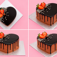 Mini Choco Heart Drip Cake