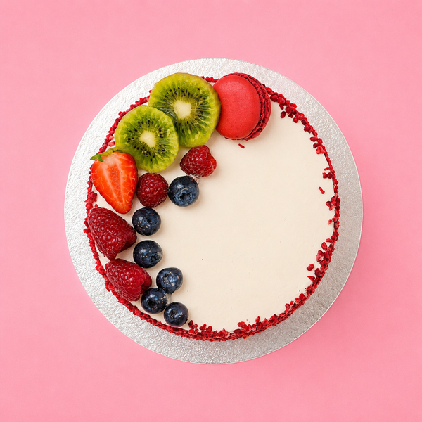 Mini Raspberry Macaron Bliss Cake