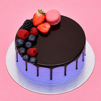 Mini Blueberry Macaron Cake