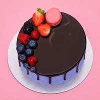 Mini Blueberry Macaron Cake
