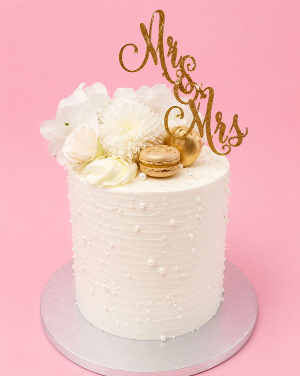 Mr & Mrs Pearl Cake