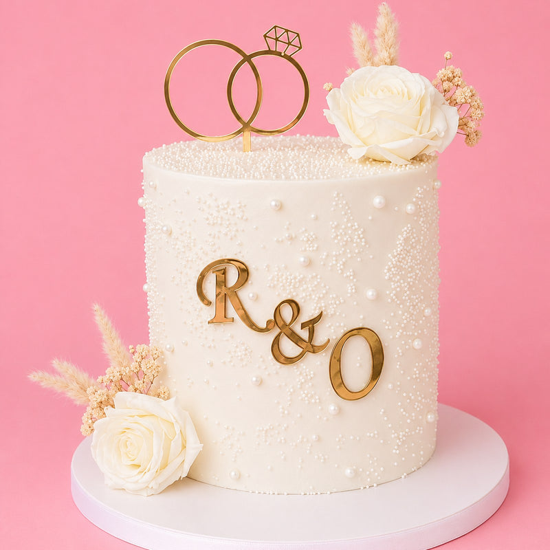 Pearl Sprinkle Wedding Cake