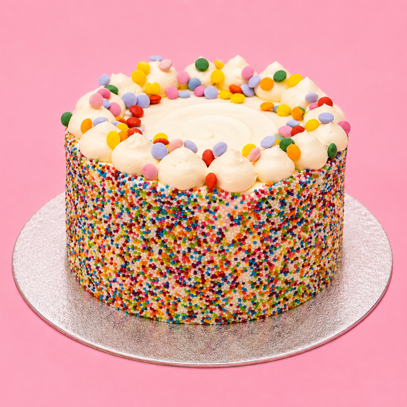 Mini Rainbow Sprinkle Celebration Cake
