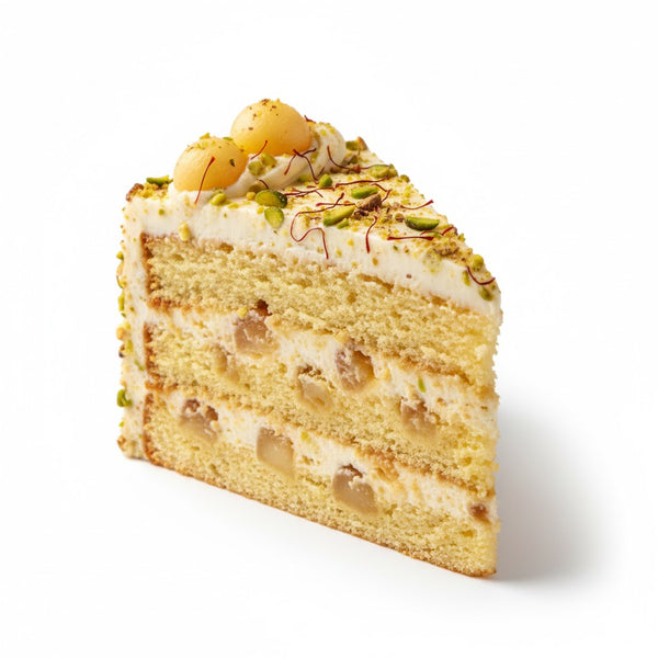 Ras Malai Cake Slice