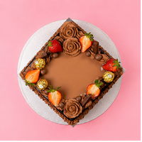 Square Rich Chocolate Cake