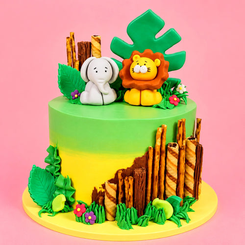 Safari Adventure Ombre Cake