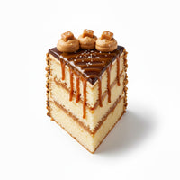Salted Caramel Cake Slice