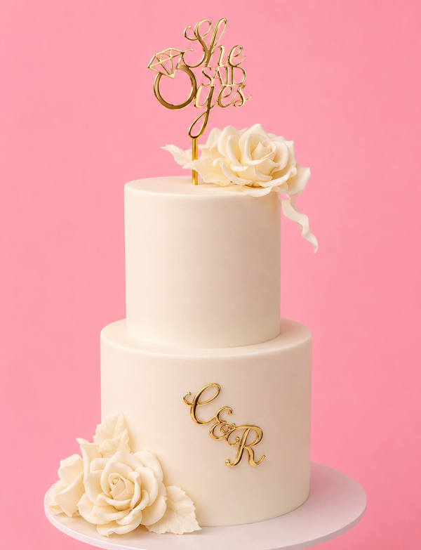 She said YES - Cake