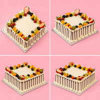Square Mixed Fruit Cake