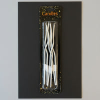 Metallic Wavy Tall Candles