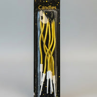 Metallic Wavy Tall Candles